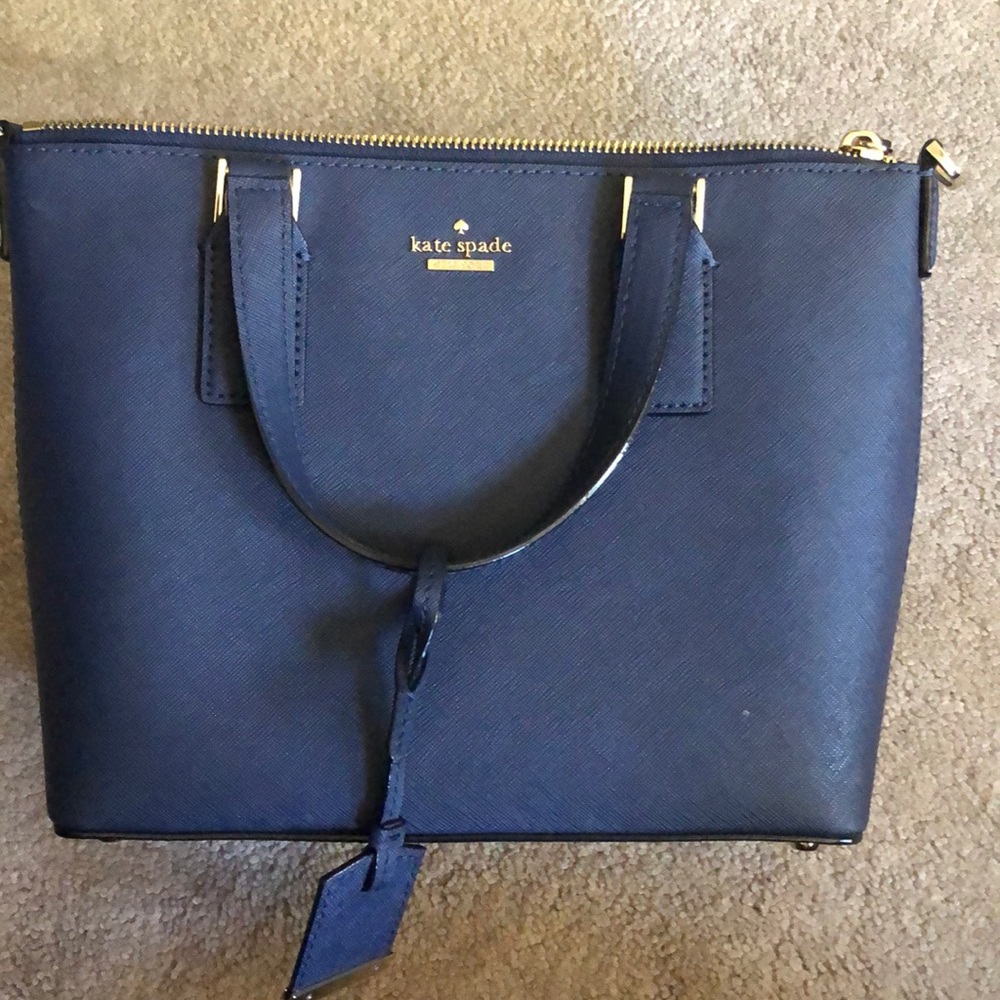Navy blue kate spade purse